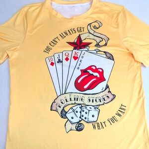 Rolling Stones Vibrant Subliment Colors You Can't Always Get What You Want Large